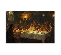 Jesus Last Supper Canvas Print Bible Print, Disciples, Jesus Twelve Disciples Christian Wall Decor, Christmas Holy Week Gift Hand of God Canvas Paintings Posters For Wall Art (41)