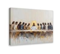 Jesus Last Supper Canvas Print Bible Print, Disciples, Jesus Twelve Disciples Christian Wall Decor, Christmas Holy Week Gift Hand of God Canvas Paintings Posters For Wall Art (63)