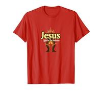 Jesus: Light in The Darkness - Life is Scary Without Jesus T-Shirt, Men, Red, M