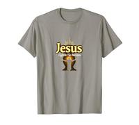 Jesus: Light in The Darkness - Life is Scary Without Jesus T-Shirt, Men, Slate, L