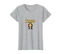 Jesus: Light in The Darkness - Life is Scary Without Jesus T-Shirt, Women, Heather Grey, S