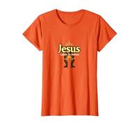 Jesus: Light in The Darkness - Life is Scary Without Jesus T-Shirt, Women, Orange, 3XL