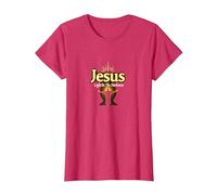 Jesus: Light in The Darkness - Life is Scary Without Jesus T-Shirt, Women, Red Heather, M