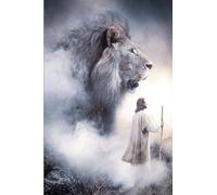 Jesus & Lion 300 Piece Wood Puzzle For Adults Jigsaw Puzzles Educational Challenge DIY Game Home Wall Art Decoration