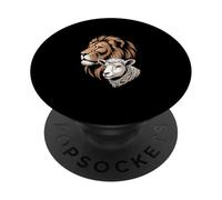 Jesus Lion Lamb Christian Lover PopSockets Adhesive PopGrip