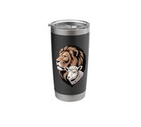 Jesus Lion Lamb Christian Lover Stainless Steel Insulated Tumbler