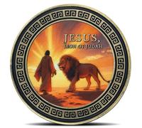 Jesus Lion of Judah Christian Challenge Coin - Revelation 5:5 Scripture Triumphant Christ Sovereignty Coin