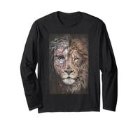 Jesus Lion of Judah Christian Religious Bible Verses Jesus Long Sleeve T-Shirt