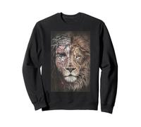 Jesus Lion of Judah Christian Religious Bible Verses Jesus Sweatshirt