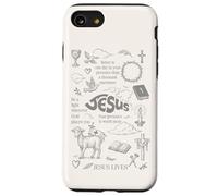 Jesus Lives Christian Faith Spiritual Bible Verse Case for iPhone SE (2020) / 7 / 8