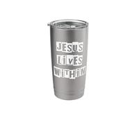 Jesus Lives Within Stainless Steel Insulated Tumbler