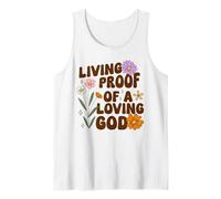 Jesus Living Proof of A Loving God Christian Faith Tank Top