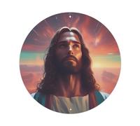 Jesus Looking Into The Distance Religious Metal Tin Sign