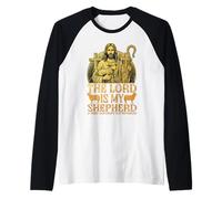 Jesus Lord is My Shepherd Need Constant Supervision Vintage Raglan Baseball Tee