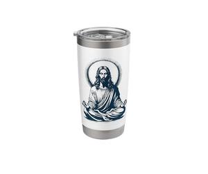 Jesus Lord Meditating, Buddhist, Monk, Meditation Stainless Steel Insulated Tumbler