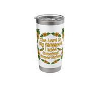 Jesus Lord My Shepherd Need Constant Supervision Sunflower Stainless Steel Insulated Tumbler