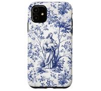 Jesus Lost Lamb Blue Toile Christian Faith Vintage Coquette Case for iPhone 11