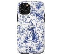 Jesus Lost Lamb Blue Toile Christian Faith Vintage Coquette Case for iPhone 11 Pro