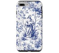 Jesus Lost Lamb Blue Toile Christian Faith Vintage Coquette Case for iPhone 7 Plus/8 Plus