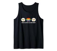 Jesus Loves All His Sheep Funny Rainbow Gay Pride Parade God Tank Top