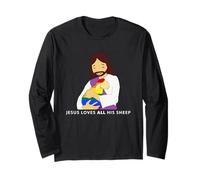 Jesus Loves All His Sheep Gay Pride Queer Christian LGBTQ Long Sleeve T-Shirt