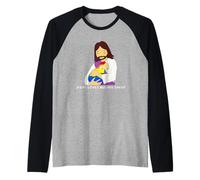 Jesus Loves All His Sheep Gay Pride Queer Christian LGBTQ Raglan Baseball Tee