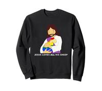Jesus Loves All His Sheep Gay Pride Queer Christian LGBTQ Sweatshirt