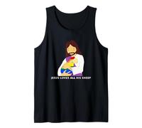 Jesus Loves All His Sheep Gay Pride Queer Christian LGBTQ Tank Top