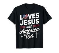 Jesus Loves America A Symbol of Faith and Patriotism T-Shirt