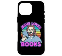Jesus Loves Books Reading Novel Stories Reader Bible Writer Case for iPhone 16 Pro Max