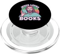 Jesus Loves Books Reading Novel Stories Reader Bible Writing PopSockets PopGrip for MagSafe