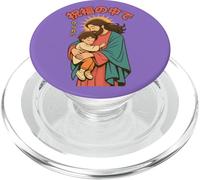 Jesus Loves Child Protection Christian Manga Anime Purple PopSockets PopGrip for MagSafe