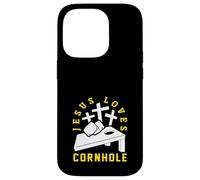 Jesus Loves Cornhole Player Design Case for iPhone 14 Pro