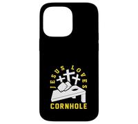 Jesus Loves Cornhole Player Design Case for iPhone 14 Pro Max