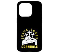 Jesus Loves Cornhole Player Design Case for iPhone 15 Pro