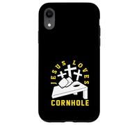 Jesus Loves Cornhole Player Design Case for iPhone XR