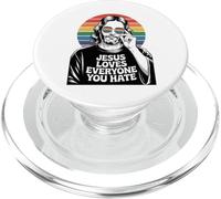 Jesus Loves Everyone You Hate Pride Month Rainbow LGBTQ PopSockets PopGrip for MagSafe