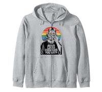 Jesus Loves Everyone You Hate Pride Month Rainbow LGBTQ Zip Hoodie