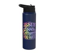 Jesus Loves Everyone You Hate Stainless Steel Insulated Water Bottle