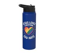 Jesus Loves Everyone You Hate Stainless Steel Insulated Water Bottle