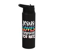 Jesus Loves Everyone You Hate Stainless Steel Insulated Water Bottle