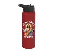 Jesus Loves Everyone You Hate Stainless Steel Insulated Water Bottle