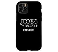 Jesus Loves Farmers Christian Ethical Business Owners Case for iPhone 11 Pro