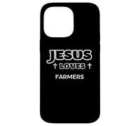Jesus Loves Farmers Christian Ethical Business Owners Case for iPhone 14 Pro Max