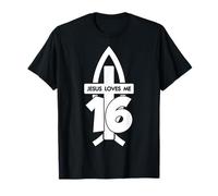 Jesus Loves ME 16 Religious 16 Years Jesus 16TH Birthday T-Shirt