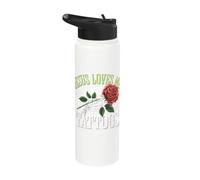 Jesus Loves Me and My Tattoos Stainless Steel Insulated Water Bottle