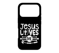 Jesus Loves Me Christian Hand Lettered Faith Case for iPhone 17 Pro