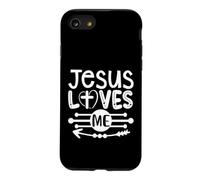Jesus Loves Me Christian Hand Lettered Faith Case for iPhone SE (2020) / 7/8