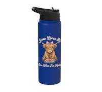 Jesus Loves Me Even When I'm Moody Stainless Steel Insulated Water Bottle