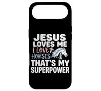 Jesus Loves Me I Love Horses Statement Case for iPhone Air